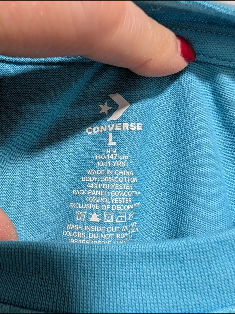 Converse Light Blue Short-Sleeve Crew Tee
